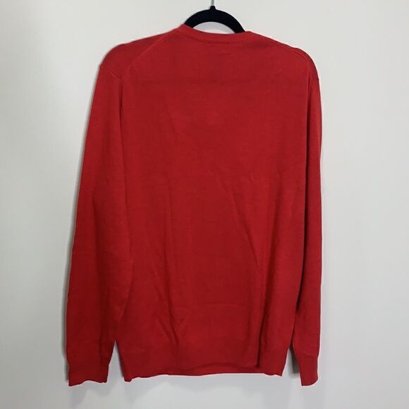 Joseph A Bank merino wool red sweater NWT large (C1) - Picture 5 of 6